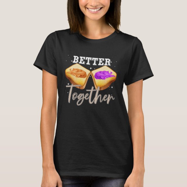 Peanut Butter und Gelee Sandwich Retro besser auf  T-Shirt (Vorderseite)