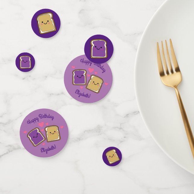 Peanut Butter und Jelly Birthday Party PBJ Konfetti (Gruppe)