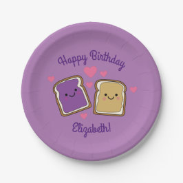 Peanut Butter und Jelly Birthday Party PBJ Pappteller
