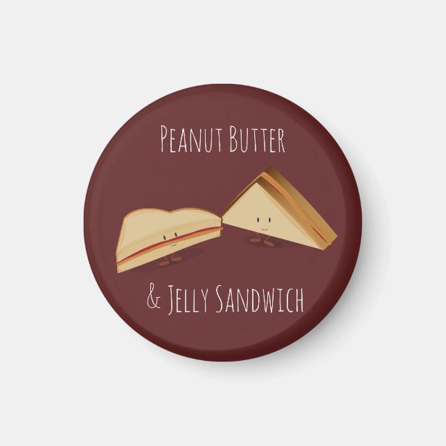 Peanut Butter und Jelly Sandwich | Magnet (Vorne)
