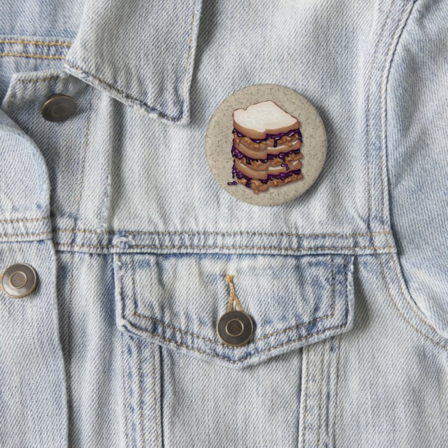 Peanut Butter und Jelly Sandwiches Button (Beispiel)