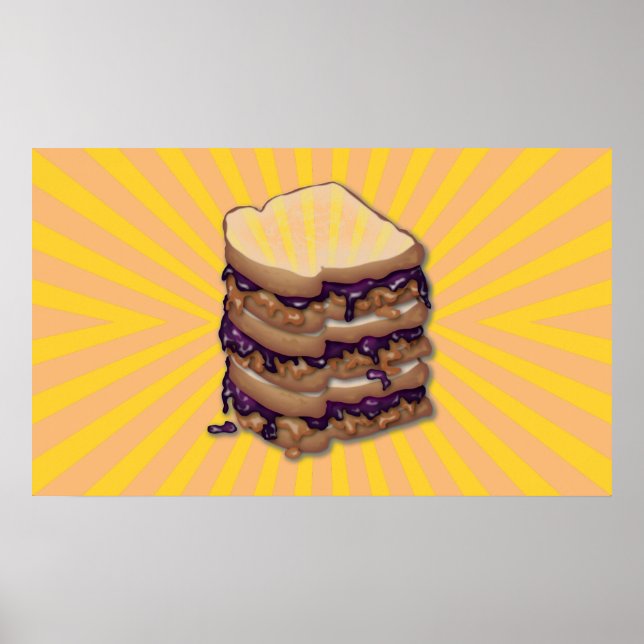 Peanut Butter und Jelly Sandwiches Poster (Vorne)