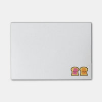 Peanut Butter und Jelly Toast Friends Post-it Note