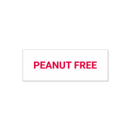 Peanut Free Allergy Friendly Permastempel