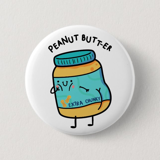 Peanut-Hintern-er-Peanut-Pun-Knopf-Button Button (Vorderseite)