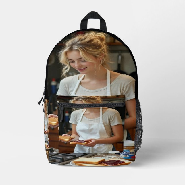 Peanutbutter and Jelly Sandwich Custom Bedruckter Rucksack (Vorderseite)