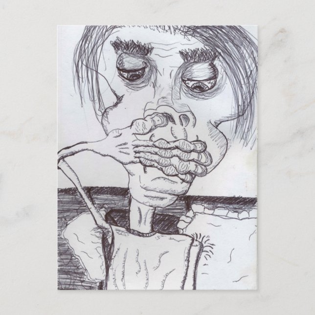 Peanuthead Vs. Reflux Postkarte (Vorderseite)