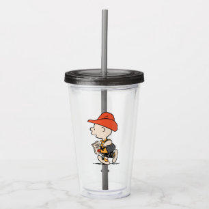 Peanuts Charlie Brown Cowboy Halloween Acryltrinkbecher