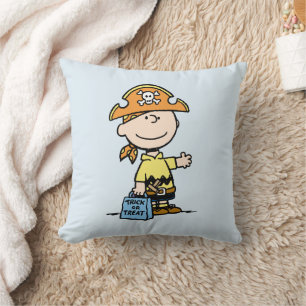 Peanuts Charlie Brown Pirat Halloween Kissen