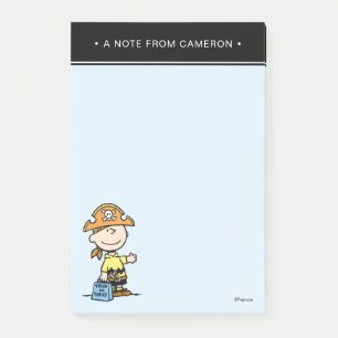 Peanuts Charlie Brown Pirat Halloween Post-it Klebezettel