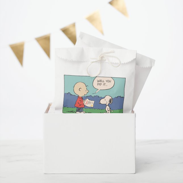 Peanuts Charlie Brown Snoopy Well You Did It Grad Geschenktütchen (Party)