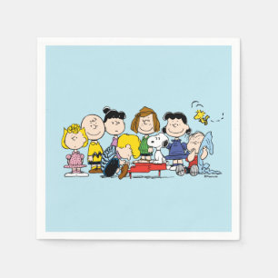Peanuts Charlie Brown und Gang Serviette