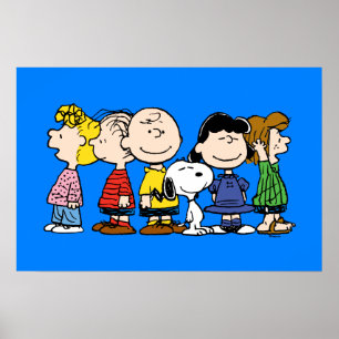 Peanuts Die Peanuts-Gang zusammen Poster