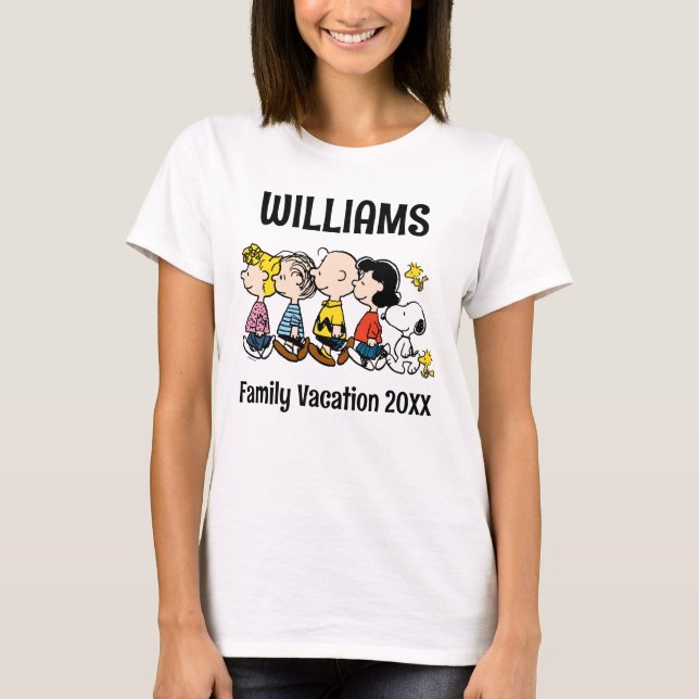 Peanuts Familienurlaub T-Shirt (Vorderseite)
