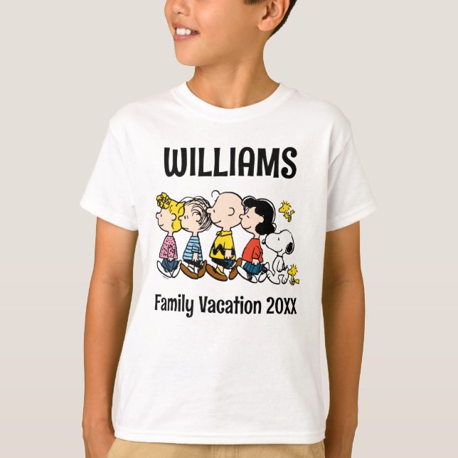 Peanuts Familienurlaub T-Shirt (Vorderseite)