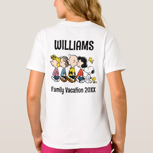 Peanuts Familienurlaub T-Shirt (Rückseite)