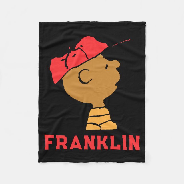 Peanuts Franklin Baseball Cap T-Shirt  Fleecedecke (Vorderseite)