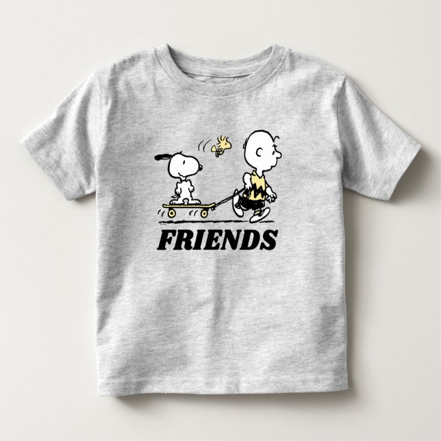 PEANUTS | Friends Skate Boarding Kleinkind T-shirt (Vorderseite)