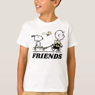 PEANUTS   Friends Skate Boarding T-Shirt