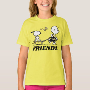 PEANUTS Friends Skate Boarding T-Shirt
