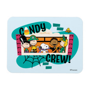 Peanuts Gang Candy Crew Halloween Magnet