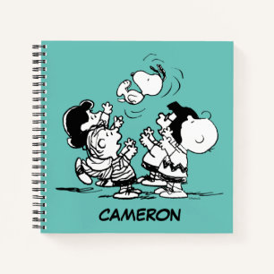 Peanuts Gang Lifting Snoopy Notizbuch