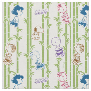 Peanuts Gang Sketch Print Bambus Stoff
