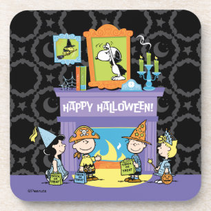 Peanuts Halloween-Geisterhallen Getränkeuntersetzer