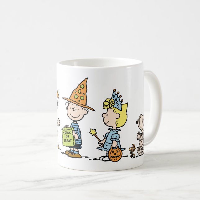 Peanuts Halloween Süßigkeiten oder Saures Kaffeetasse (VorderseiteRechts)