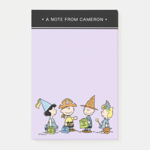 Peanuts Halloween Süßigkeiten oder Saures Post-it Klebezettel