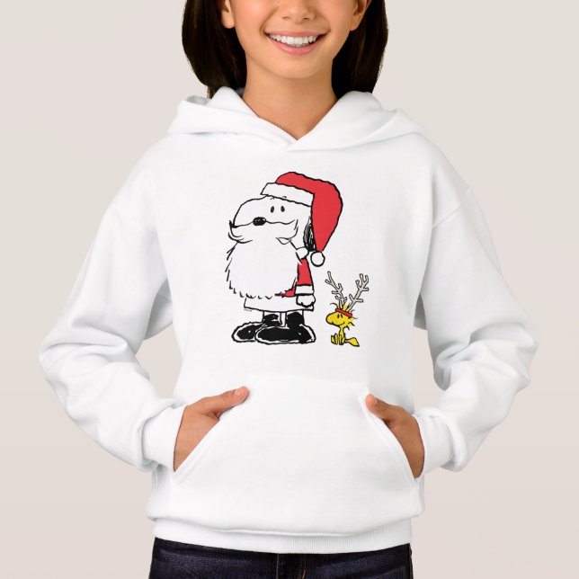 Peanuts Holiday Snoopy Woodstock Antler Hoodie (Vorderseite)
