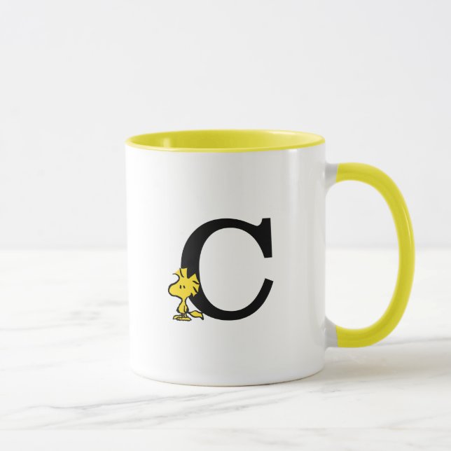 PEANUTS | Holz | Monogramm C Tasse (Rechts)