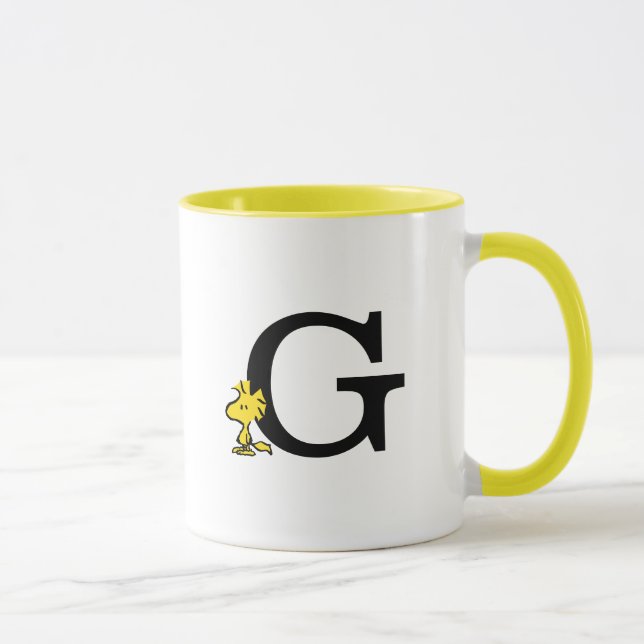 PEANUTS | Holz | Monogramm G Tasse (Rechts)