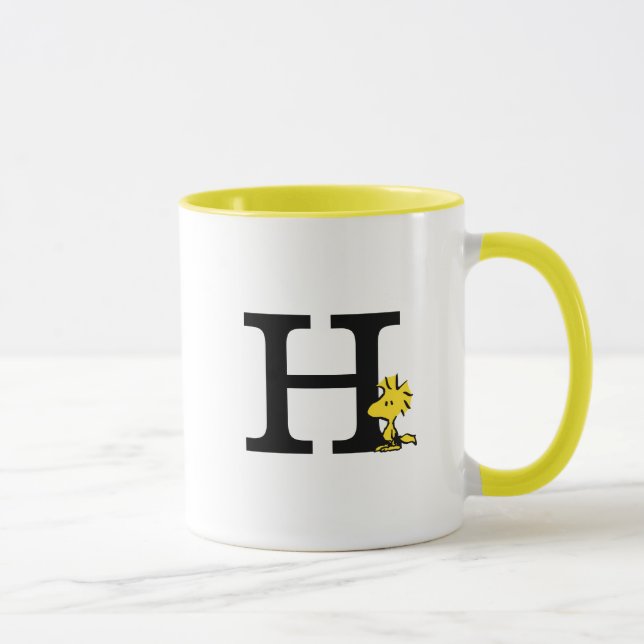 PEANUTS | Holz | Monogramm H Tasse (Rechts)