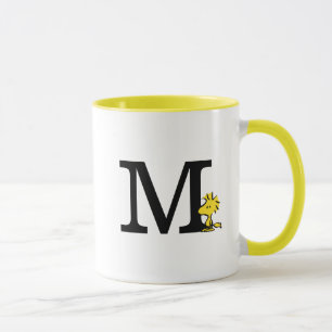 PEANUTS Holz Monogramm M Tasse