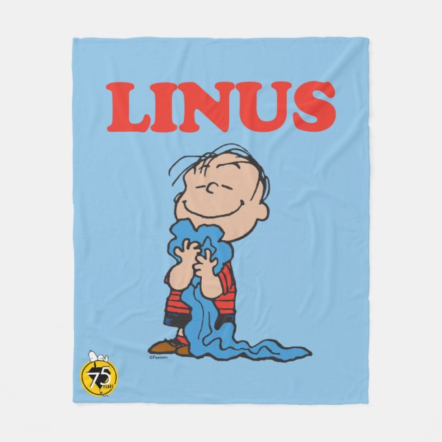 Peanuts | Linus-Decke-Lächeln Fleecedecke (Vorderseite)
