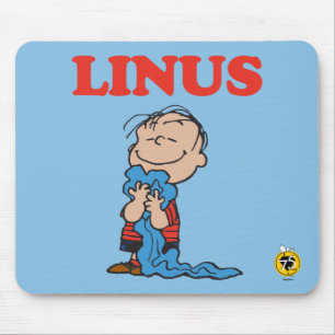 Peanuts Linus-Decke-Lächeln Mousepad