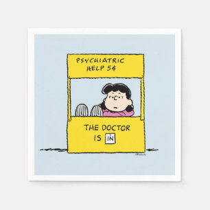 Peanuts Lucy & The Doctor Is In Serviette