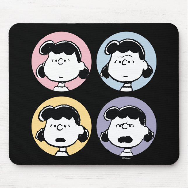 Peanuts | Lucys Gesichter Mousepad (Vorne)