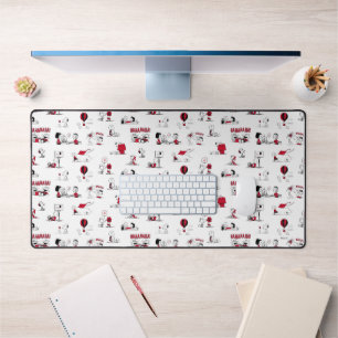 PEANUTS Motif rouge et noir