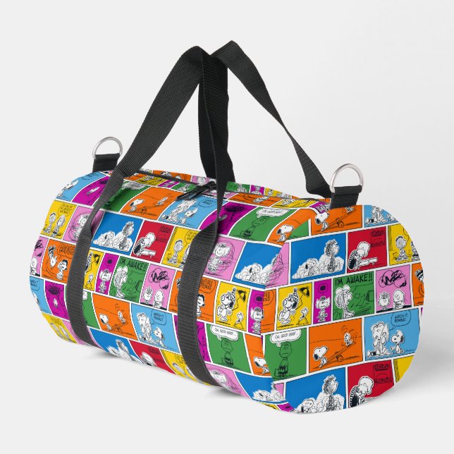 PEANUTS | Muster für klassisches Comic Leggings Duffle Bag (Linke Seite)