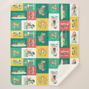 Peanuts Peppermint Dreams   Urlaubsmuster Sherpadecke