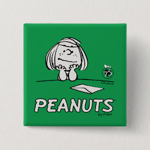 Peanuts Peppermint Patty Gedanken Button