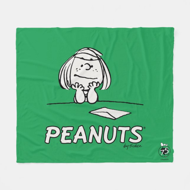 Peanuts | Peppermint Patty Gedanken Fleecedecke (Vorderseite (Horizontal))