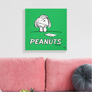 Peanuts   Peppermint Patty Gedanken Leinwanddruck