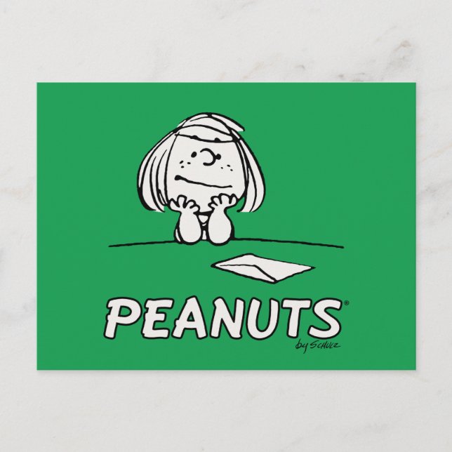 Peanuts | Peppermint Patty Gedanken Postkarte (Vorderseite)