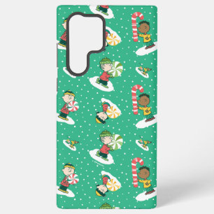 Peanuts Peppermint Träume Schneeflocken Muster Samsung Galaxy Hülle