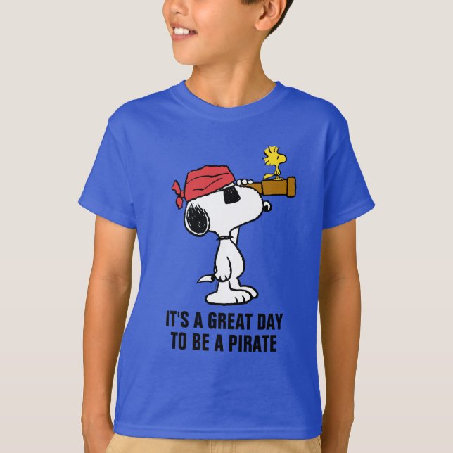 Peanuts | Pirate Snoopy and Woodstock T-Shirt (Vorderseite)