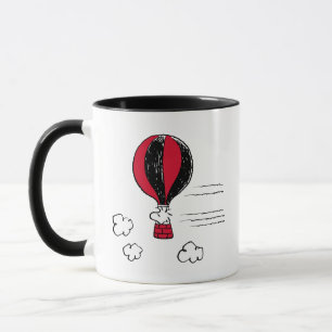 PEANUTS Rotes und schwarzes Muster Tasse