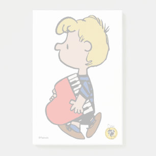 Peanuts   Schroeder Reiseklavier Post-it Klebezettel